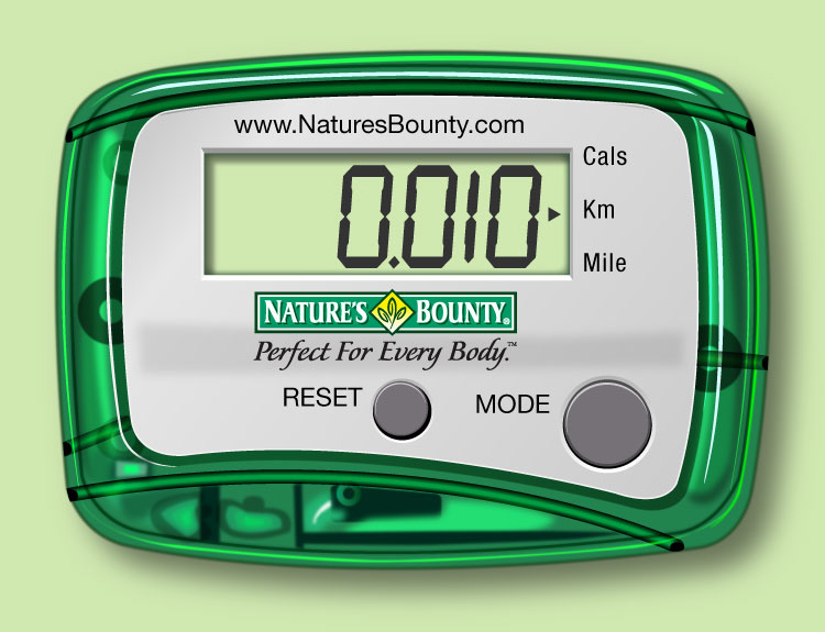 Nature's Bounty Pedometer Illustration