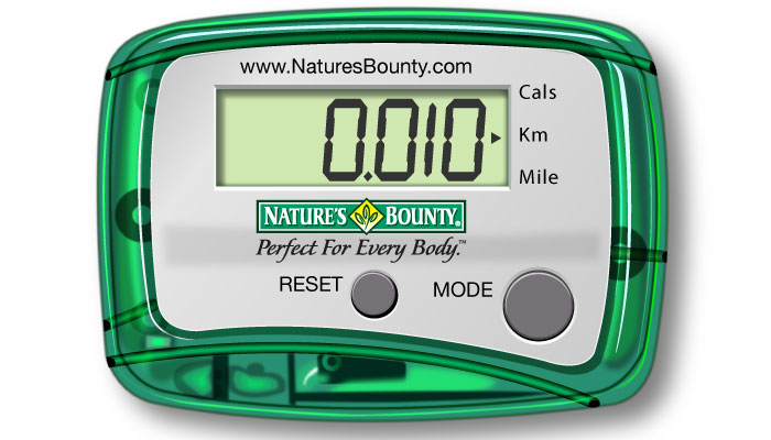 Nature's Bounty Pedometer Illustration