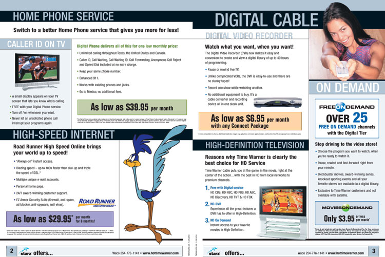 Time Warnver Cable - The Power of You - Inside Spread